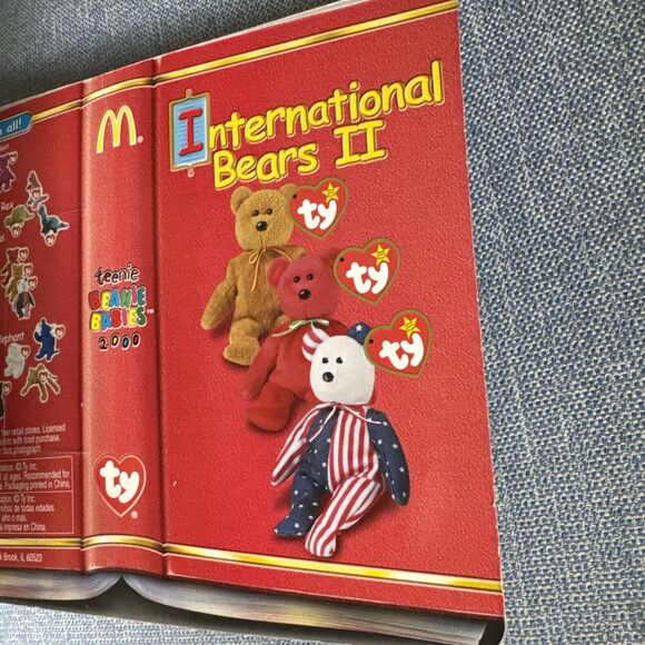 Mini Bear Plush Toy Beanie Vintage 1999 TY McDonalds International II Te… - Picture 6 of 8